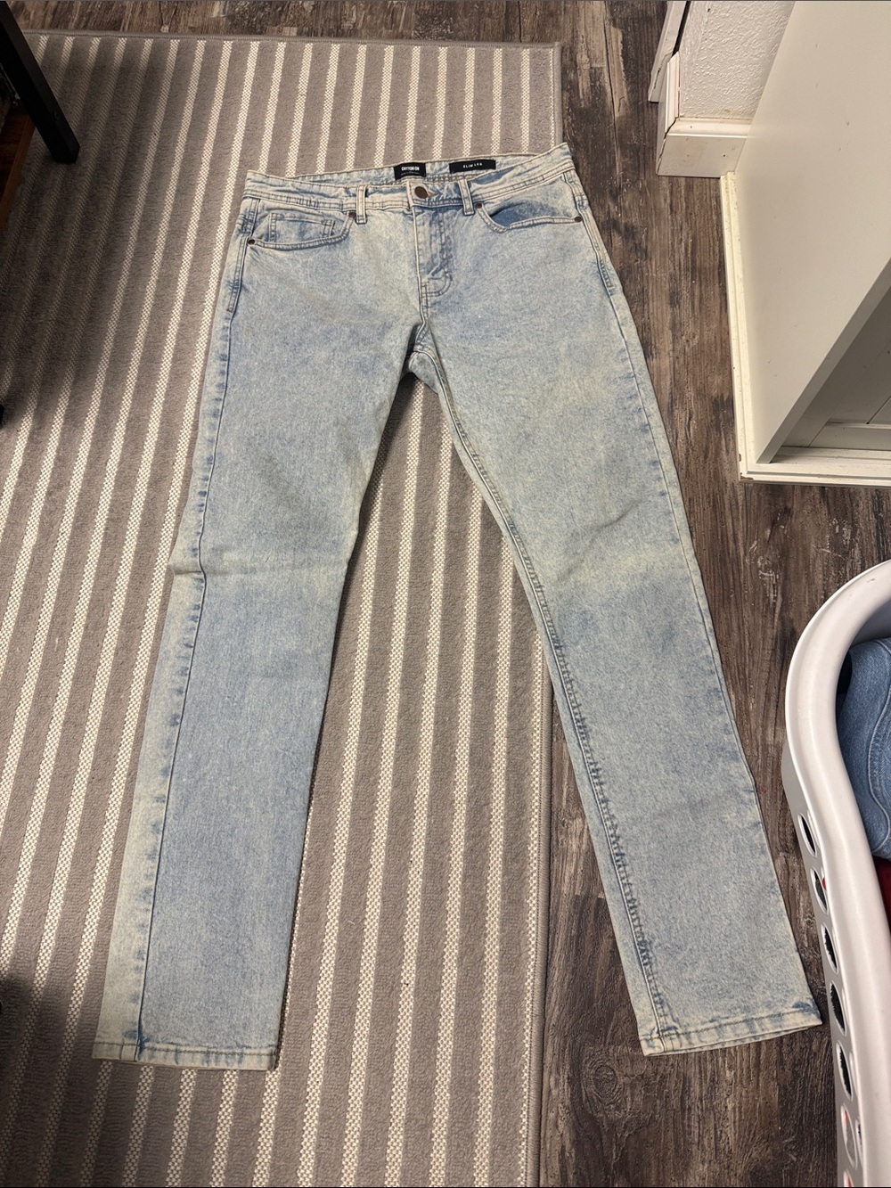 Cotton On Light Blue Slim Leg Denim Shorts size 34